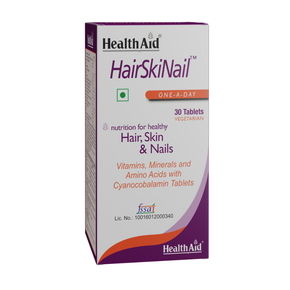 HealthAid HairSkiNail (Multivitamins for Hair, Skin and Nail) Tablets - Distacart