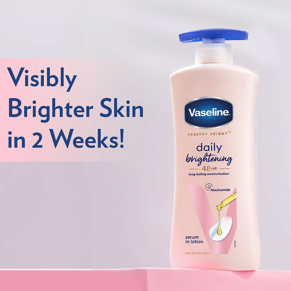 Vaseline Healthy Bright Daily Brightening Body Lotion & Gluta-Hya Dewy Radiance Serum-In-Lotion Combo