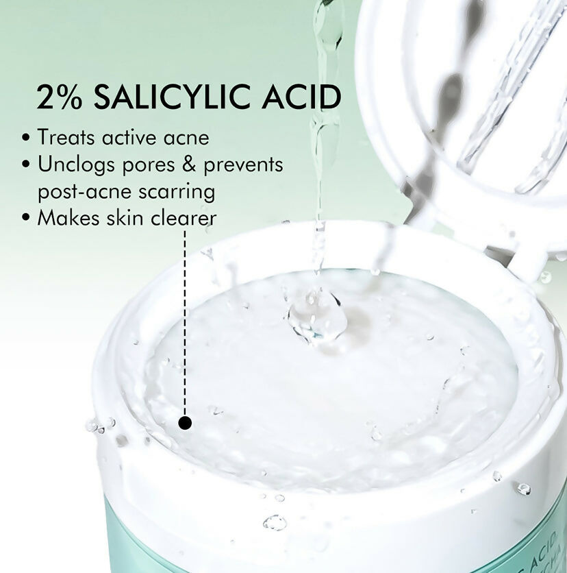 mCaffeine 2% Salicylic Acid Serum Clear Skin Acne Pads - Acne & Oil Control with Matcha Tea