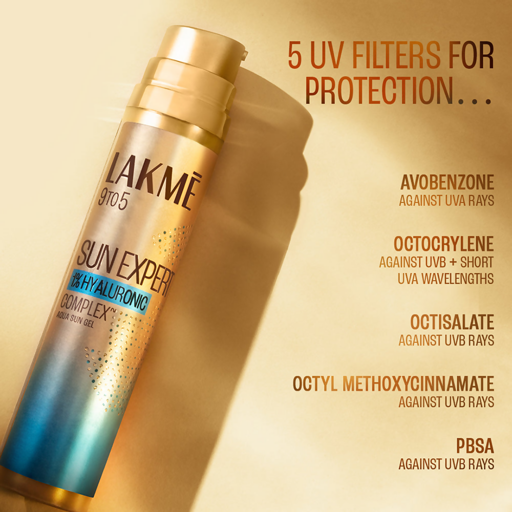 Buy Lakme 9To5 Sun Expert 1% Hyaluronic Sunscreen, Spf 50 Pa+++ Online ...