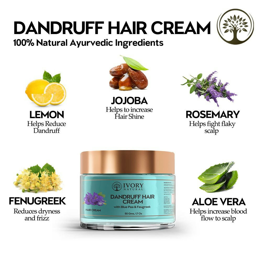 Ivory Natural Dandruff Hair Cream For Dandruff, And Nourishing Dry Scalp - Distacart