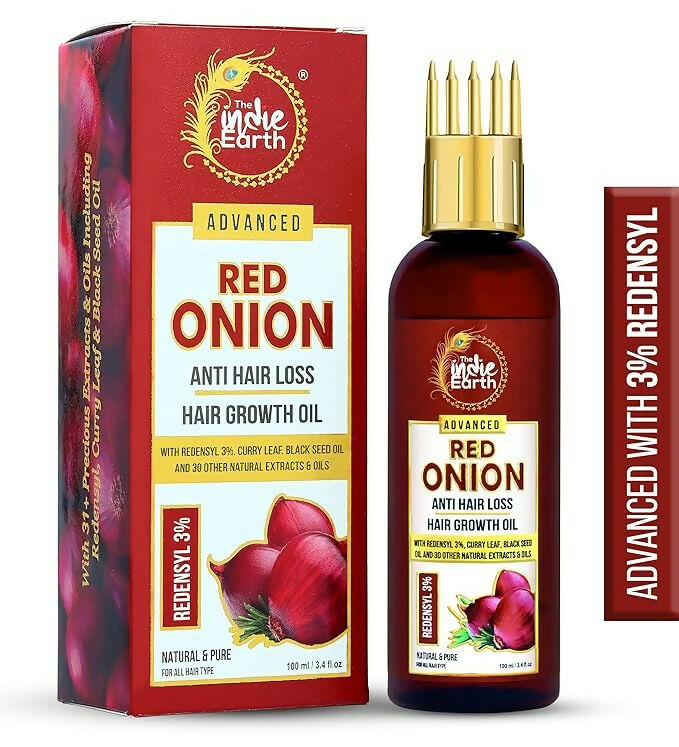 The Indie Earth Advanced 3% Redensyl Red Onion Anti Hair Loss & Hair Growth Oil