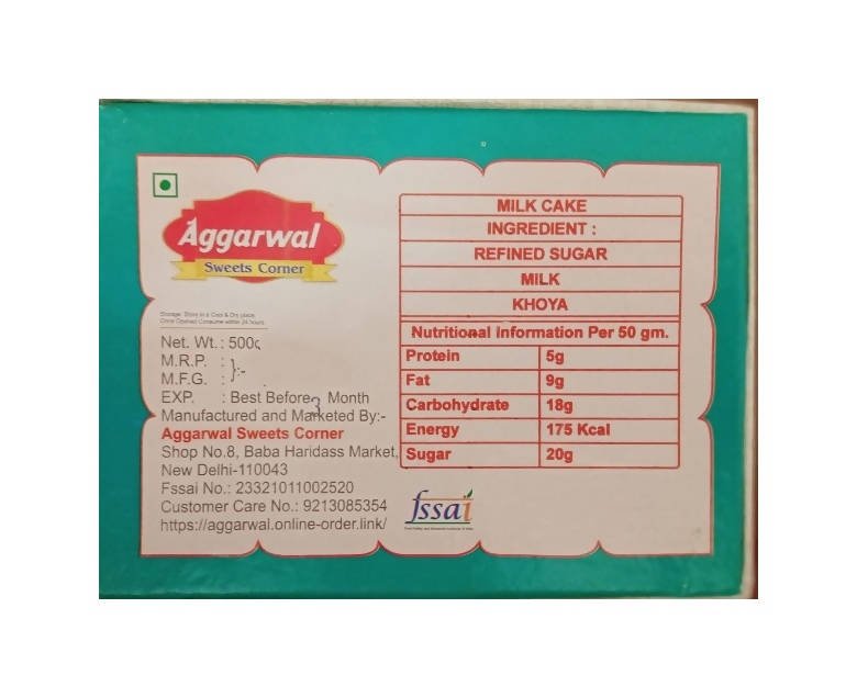 Aggarwal Sweets Corner Milk Cake