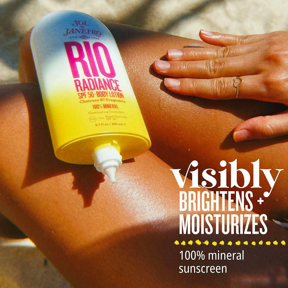 Sol de Janeiro Rio Radiance SPF 50 Body Lotion illuminating Sunscreen, UVA/UVB Broad Spectrum SPF 50