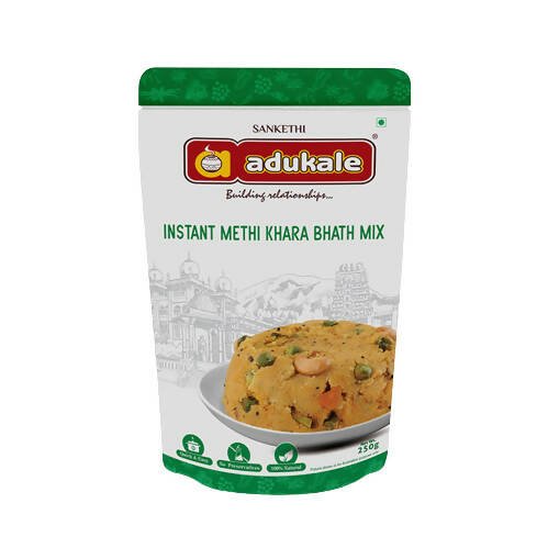 Adukale Instant Methi Khara Bhath Mix - Distacart