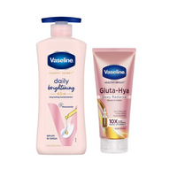 Thumbnail for Vaseline Healthy Bright Daily Brightening Body Lotion & Gluta-Hya Dewy Radiance Serum-In-Lotion Combo