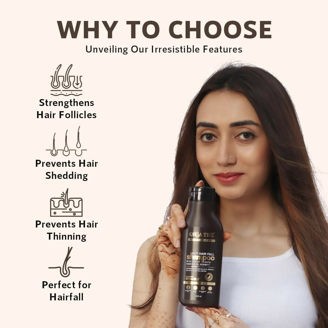 Orgatre Anti Hair Fall Shampoo For Hair Fall Dry & Frizzy Hairs