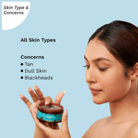 Thumbnail for Pilgrim Face Scrub with Yugdugu & White Lotus, For Glowing Skin & Blackhead Removal, Dry, Oily Combination Skin - Distacart