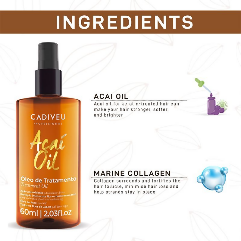 CADIVEU Acai Treatmeant Oil For online All Hair Type