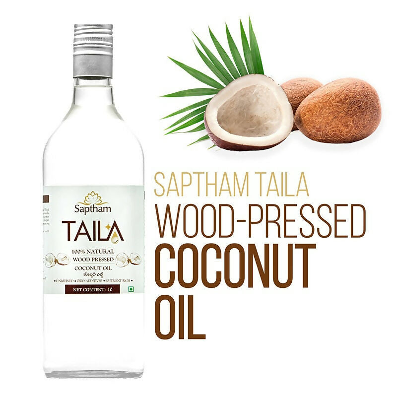 Saptham Taila Wood - Pressed Coconut Oil - Distacart