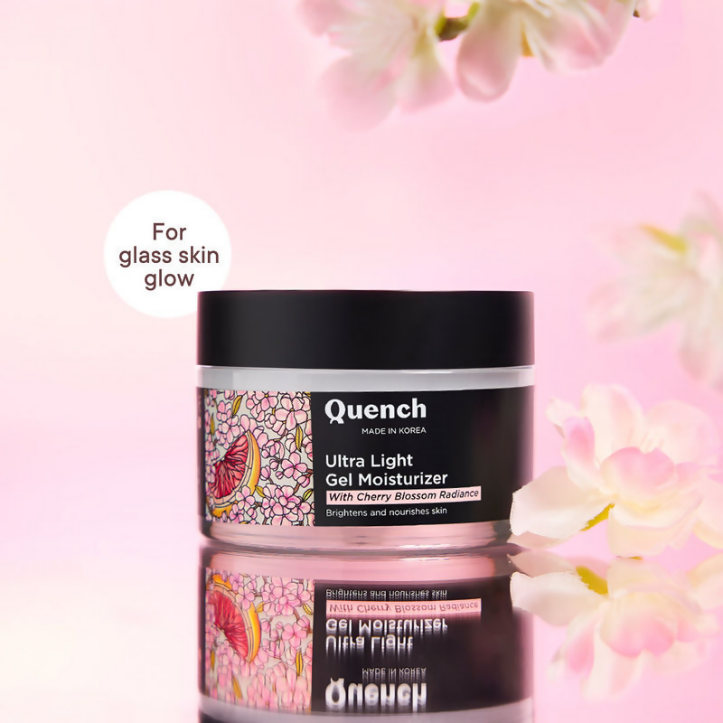 Quench Ultra Light Gel Moisturizer With 2% Niacinamide & Cherry Blossom For Intense Brightening