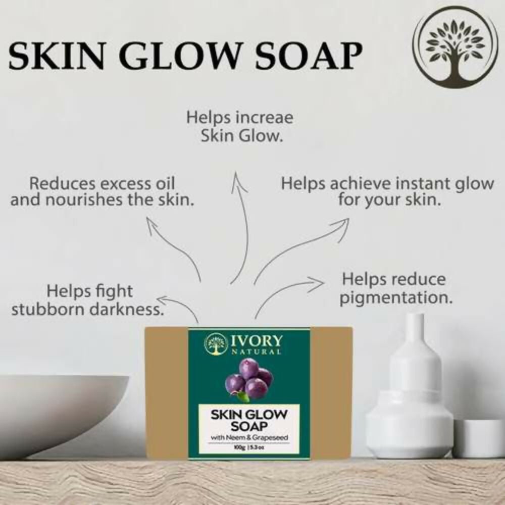 Ivory Natural Skin Glow Soap - Revitalizes, Moisturizes, And Natural Radiance