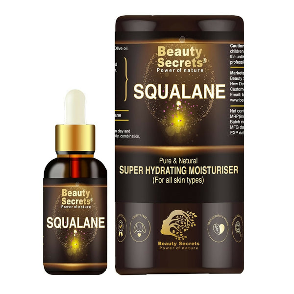 Beauty Secrets Certified Organic Squalane Oil For Face - Distacart