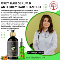 Thumbnail for Ivory Natural Grey Serum And Hair Shampoo Combo Restores Natural Hair Wellness And Nourished, Shiny Hair