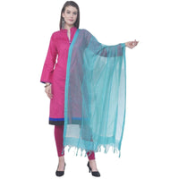 Thumbnail for A R SILK Firozi Color Regular dupatta Cota cotton Dupattas and Chunnis