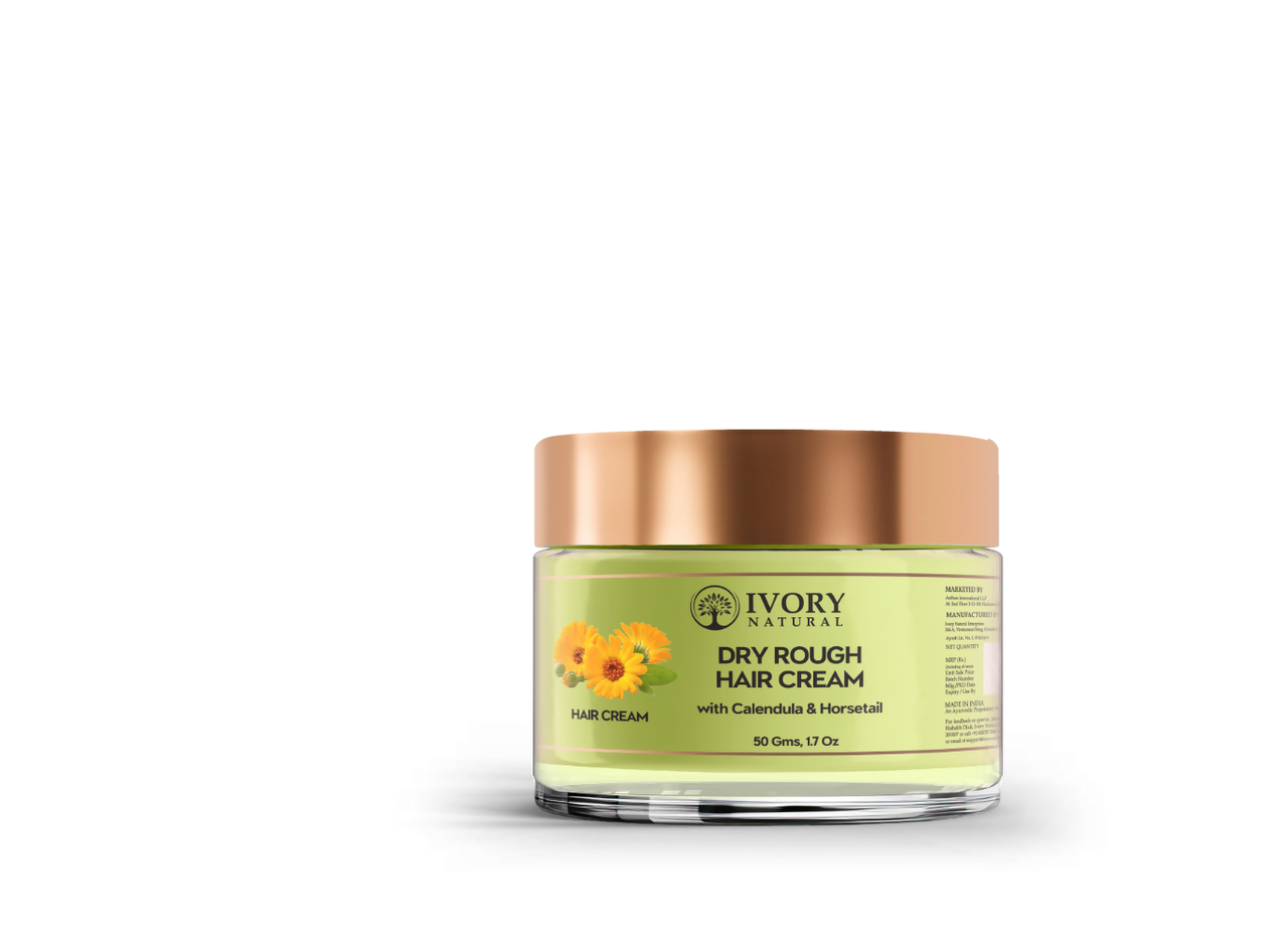 Ivory Natural Dry Frizzy Hair Cream - Detangles Hair, Manages Frizz And Scalp Dryness - Distacart