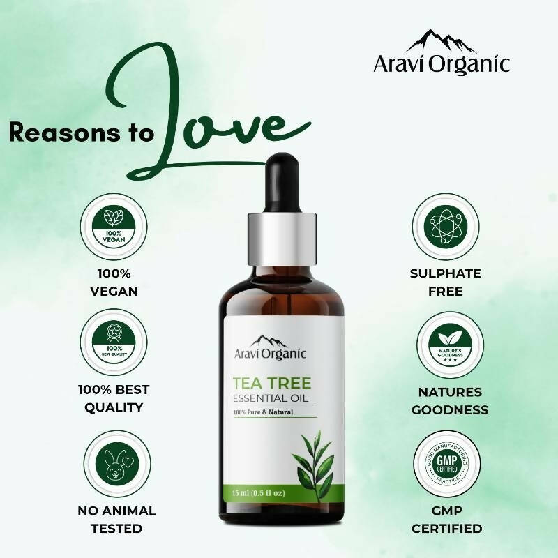 Aravi Organic Tea Tree Essential Oil - Distacart