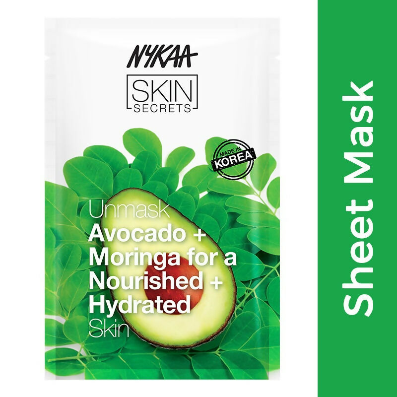 Nykaa Skin Secrets Exotic Indulgence Avocado + Moringa Sheet Mask For Nourished & Hydrated Skin - Distacart