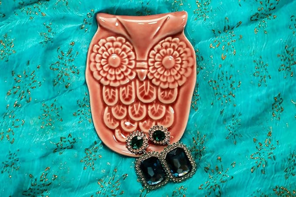 Collectibles India Quirky Owl Trinket Tray - Distacart