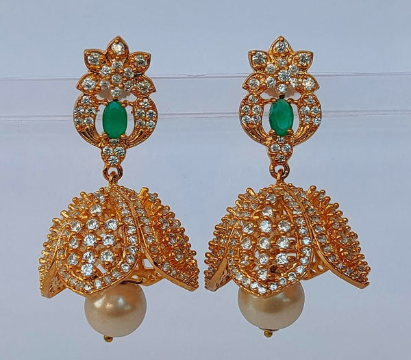 AD Emerald Jhumkas