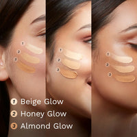 Thumbnail for Pilgrim Glow BB Cream SPF 50 PA++++ Instant Spot Coverage Matte Finish Vitamin C Infused - Almond Glow - Distacart