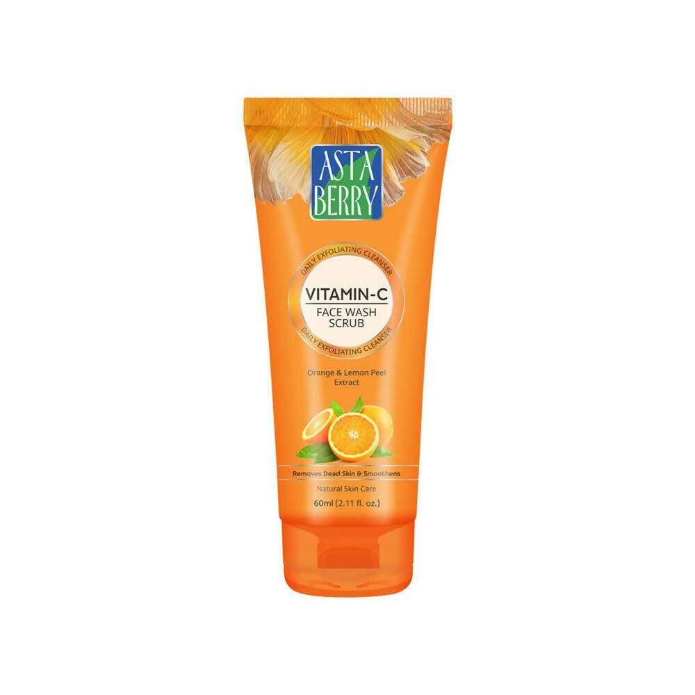 Astaberry Vitamin C Face Wash Scrub-Daily Exfoliating Cleanser - Distacart