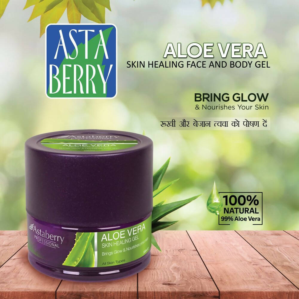 Astaberry Professional Aloe Vera Face Gel - Distacart