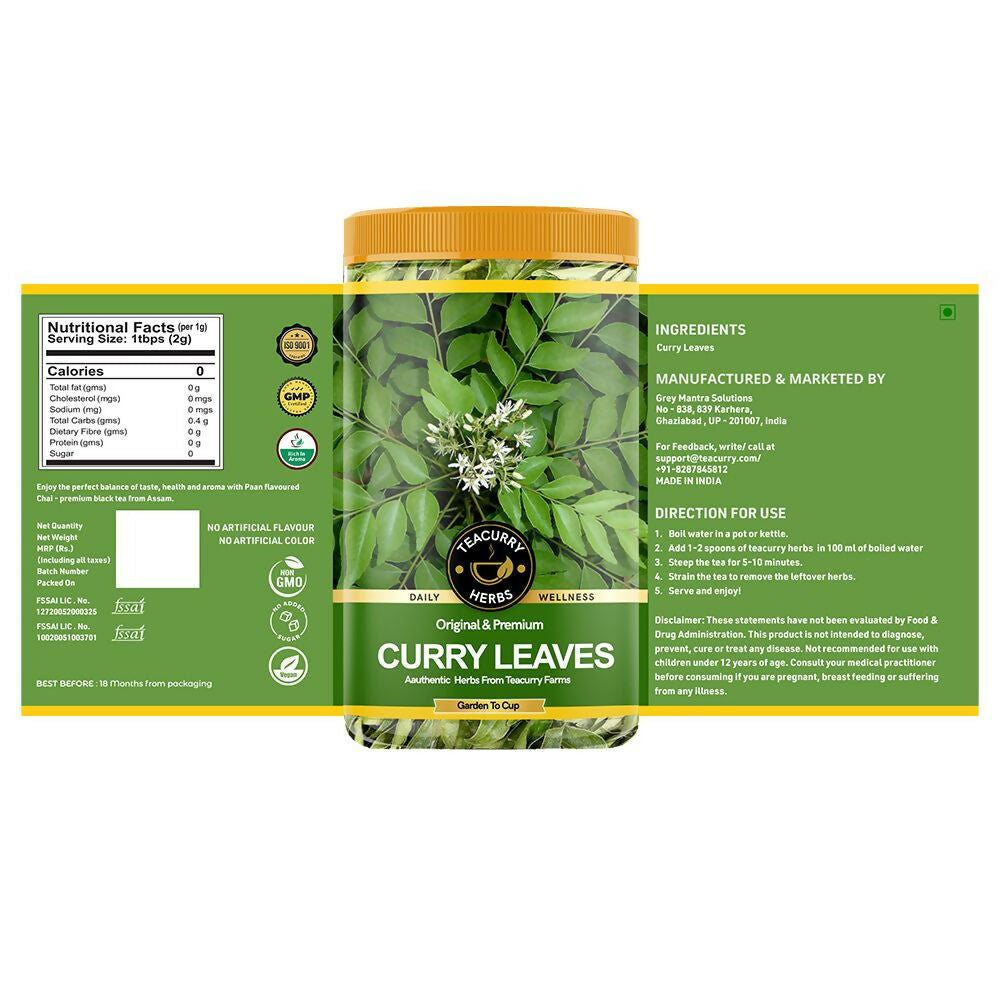 Buy Teacurry Organic Curry Leaves Online At Best Price Distacart