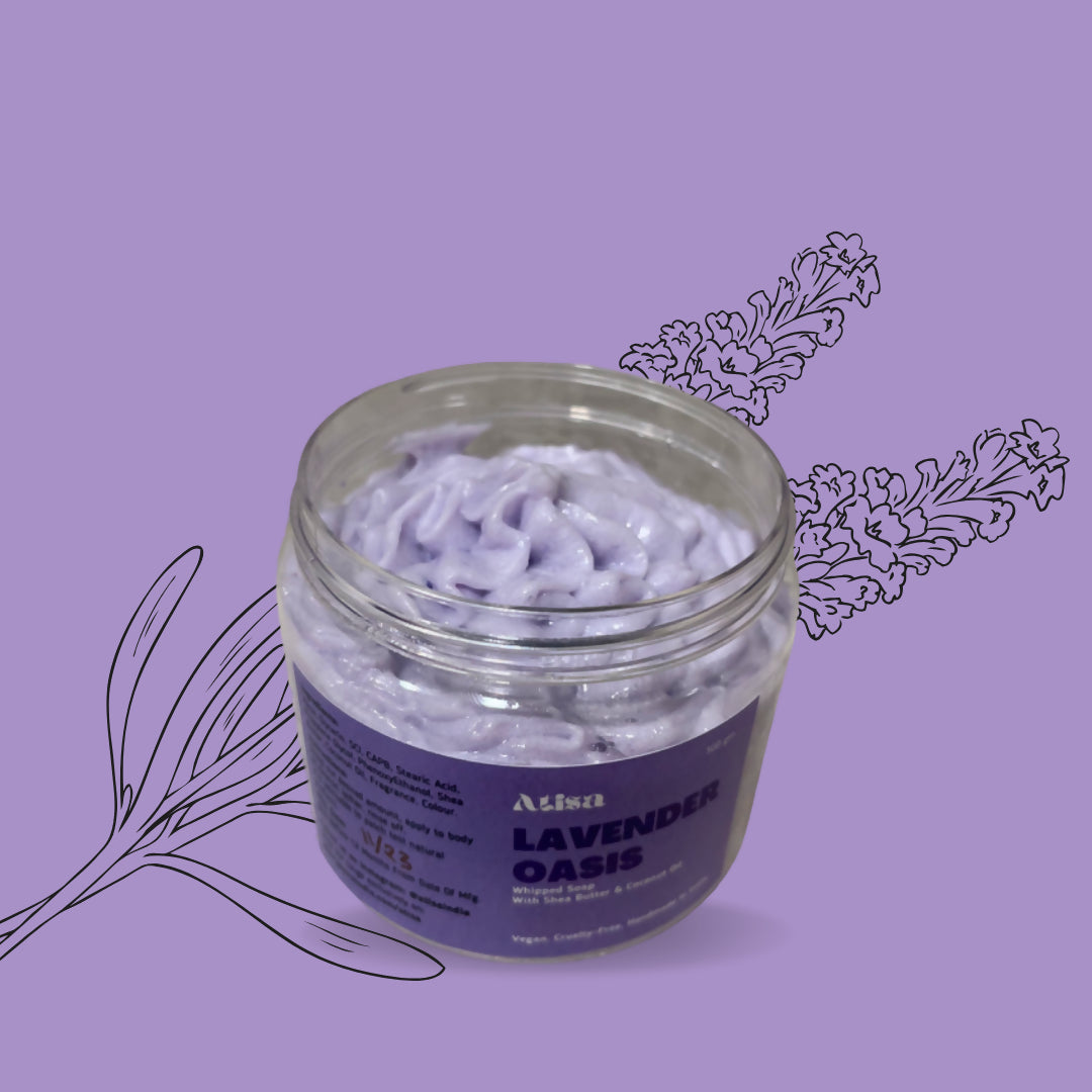 Atisa Lavender Oasis Whipped Soap - Distacart