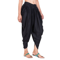 Thumbnail for Asmaani Black Color Solid Dhoti Patiala