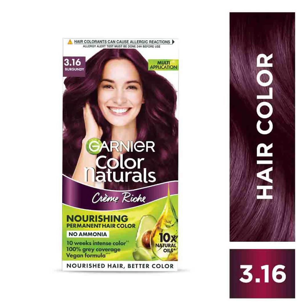 Garnier Color Naturals Creme Riche Hair Color - Shade 3.16 Burgundy