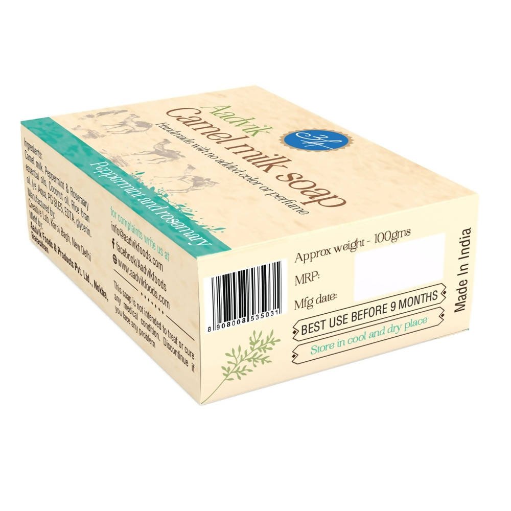 Aadvik Camel Milk Soap - Peppermint & Rosemary Essential Oil  benefits