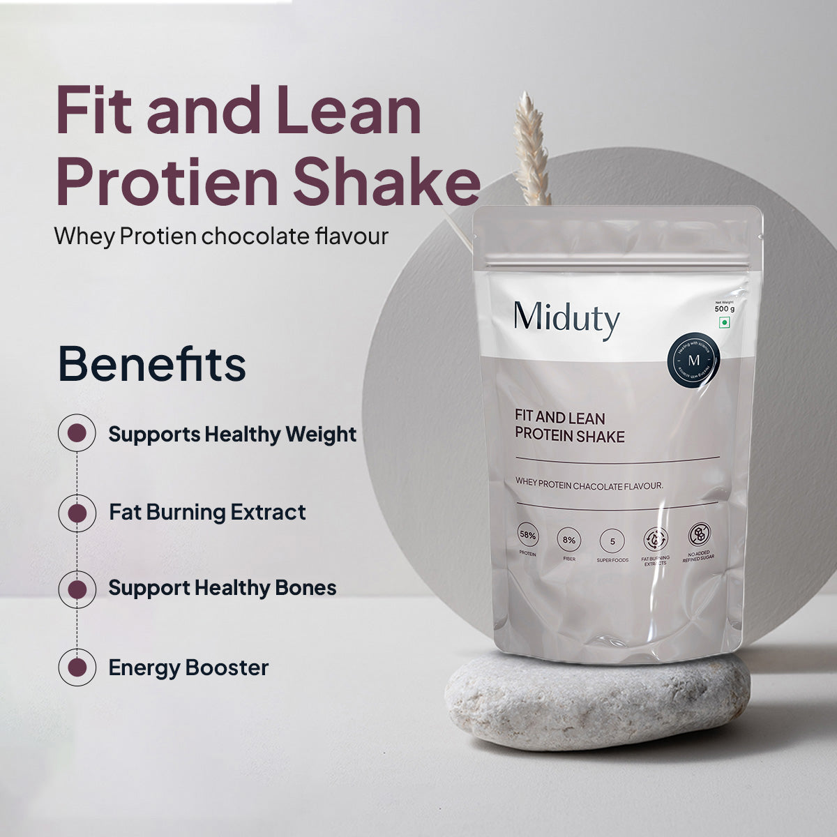 Miduty by Palak Notes Fit & Lean Protein Shake - Distacart