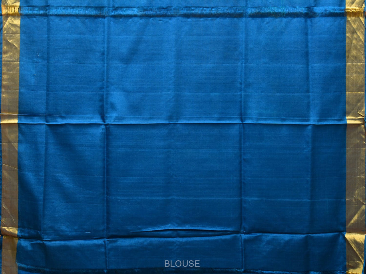 Blue Uppada Silk Handloom Saree with All Over Grill Design - Global Threads - Distacart