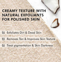 Thumbnail for mCaffeine Coconut Cookie Body Scrub, Exfoliates & Removes Tan, Calming Coconut Aroma