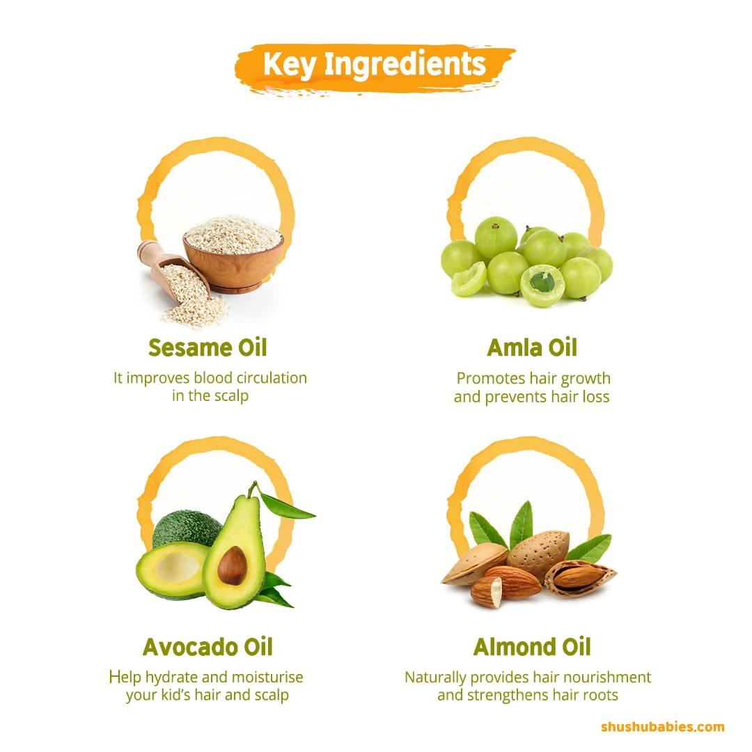 Buy Shushu Babies Natural Chumpi Hair Oil with Avocado & Gooseberry ...