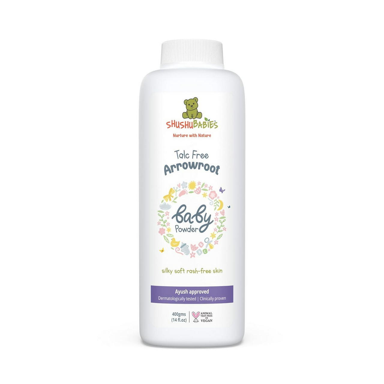 ShuShu Babies Talc Free Baby Powder with Arrowroot Extracts (under 0-3 Years Baby)