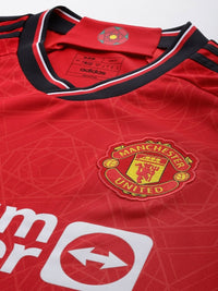 Thumbnail for Adidas Men Manchester United 23/24 Home Jersey Printed Football T-shirt - Distacart