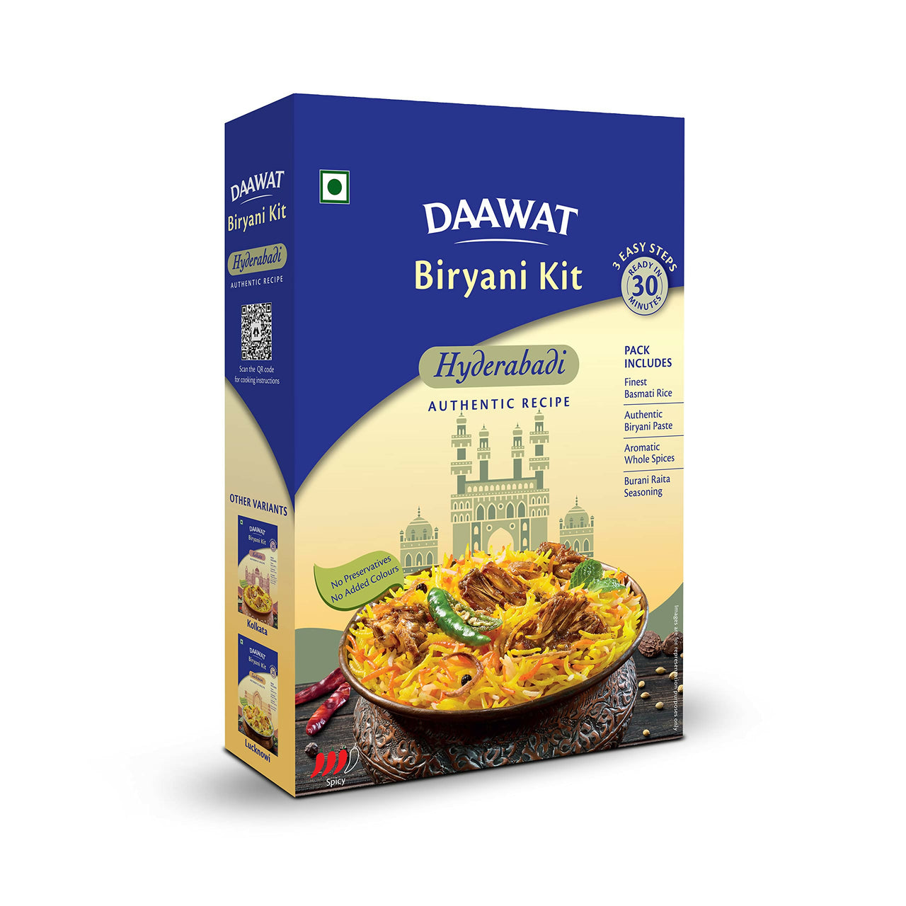 Daawat Biryani Kit Hyderabadi - Authentic Recipe