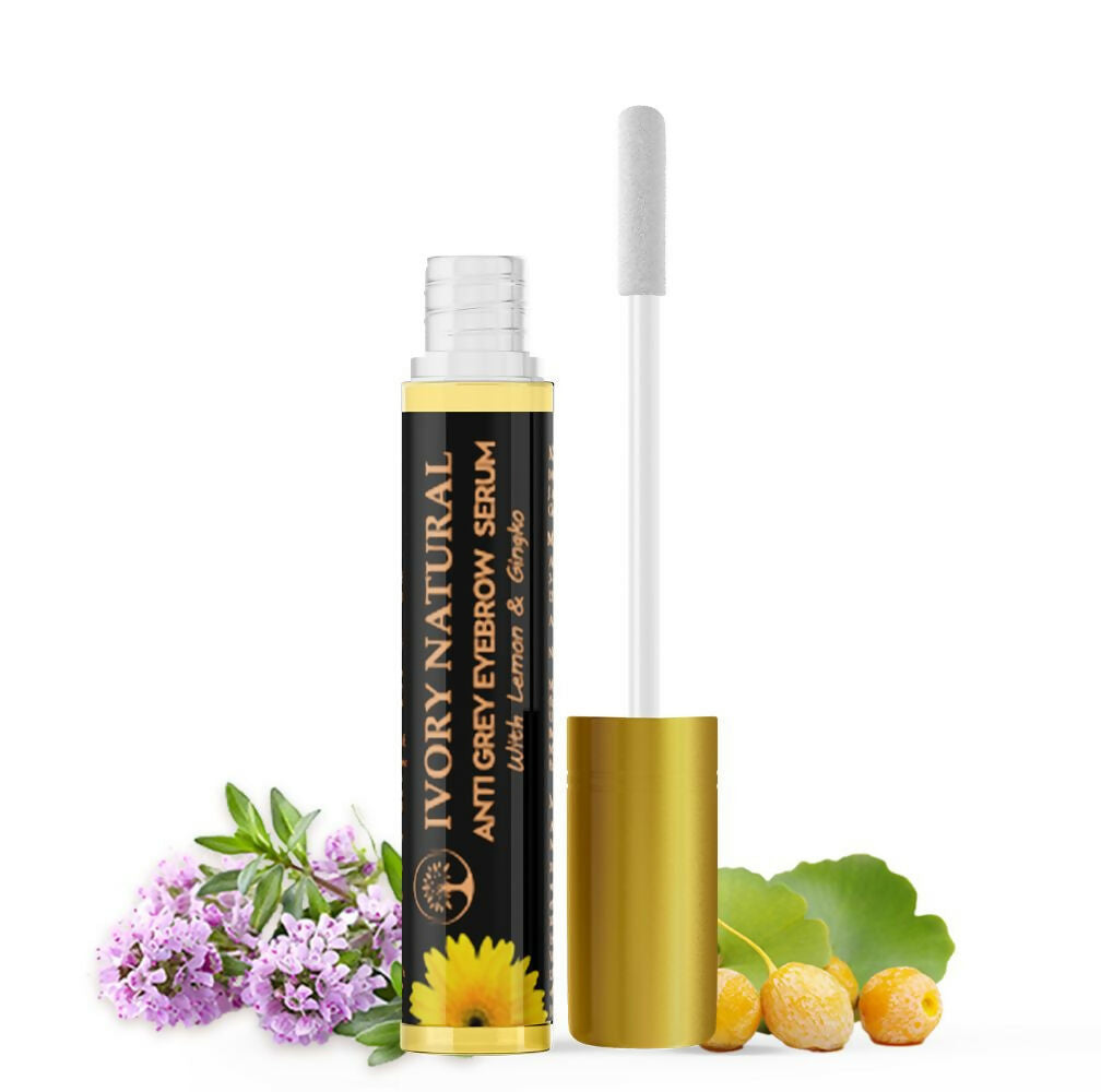 Ivory Natural Grey Eyebrow Serum - Rejuvenates, Nourishes, And Restores Natural Color Of Eyebrows - Distacart