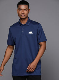 Thumbnail for Adidas Aeroready D2M Printed Polo Collar T-shirt - Distacart