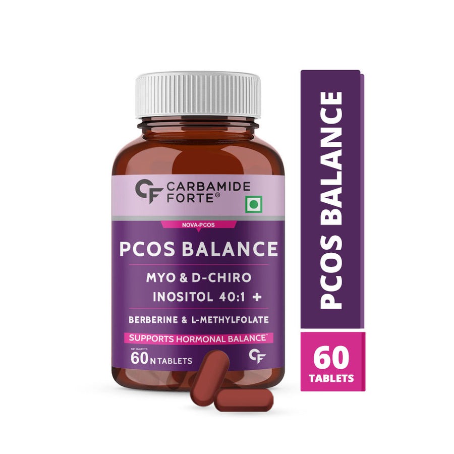 Carbamide Forte PCOS Support Tablets with Myo-Inositol to D-Chiro-Inositol 40:1 - Distacart