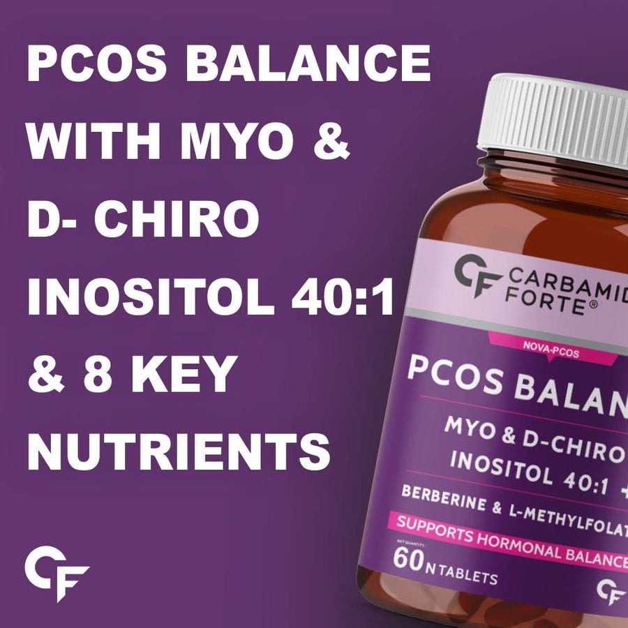 Carbamide Forte PCOS Support Tablets with Myo-Inositol to D-Chiro-Inositol 40:1 - Distacart