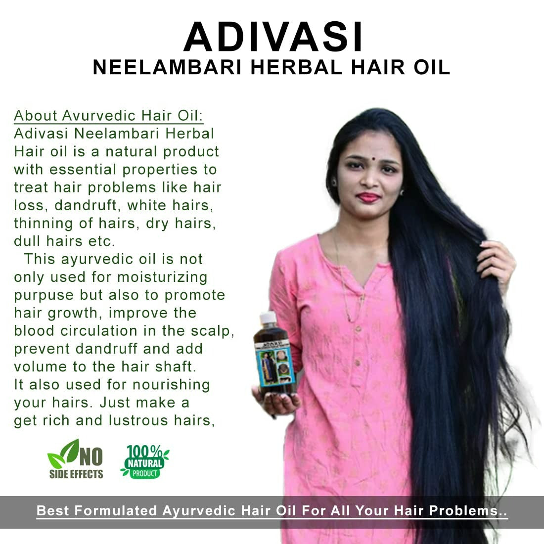 Neelambari Ayurvedic Hair Care Adivasi Herbal Hair Oil - Distacart