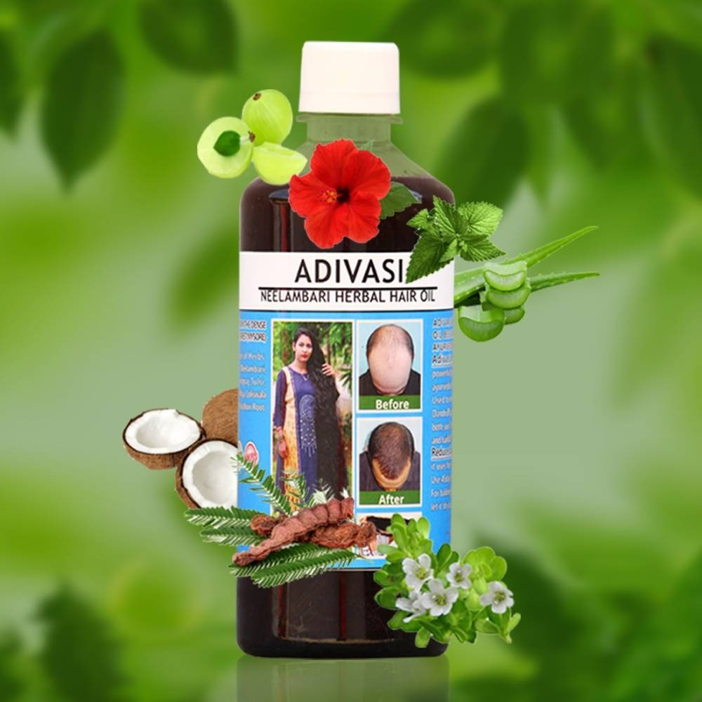 Neelambari Ayurvedic Hair Care Adivasi Herbal Hair Oil - Distacart