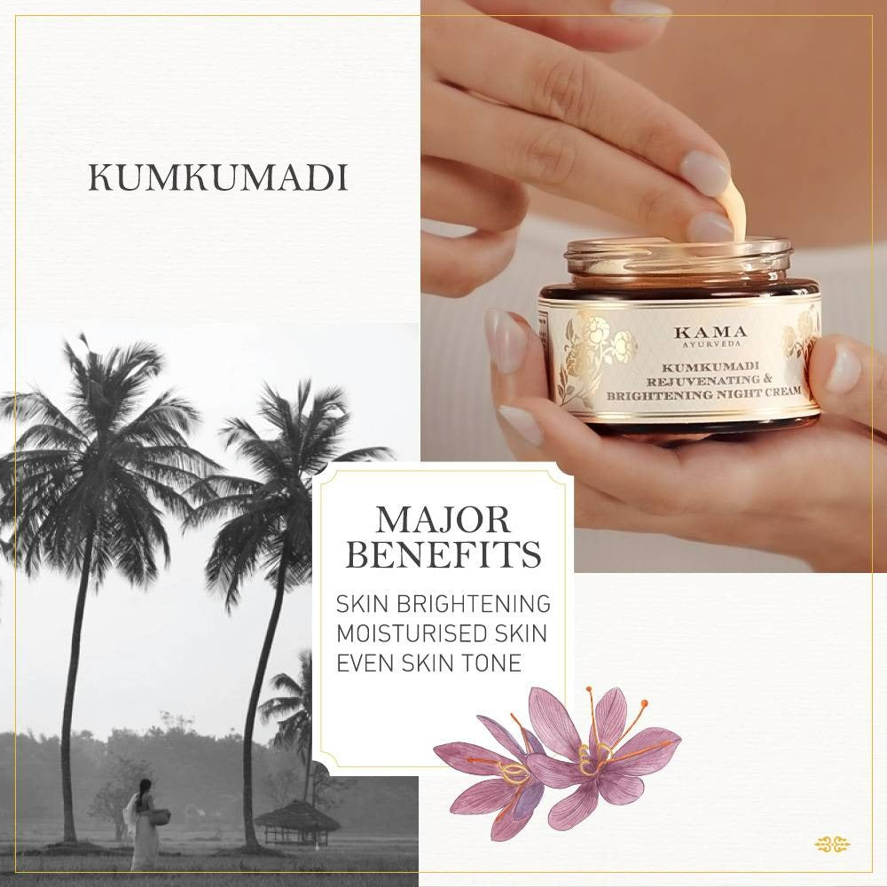 Kama Ayurveda Kumkumadi Rejuvenating & Bright Night Cream - Distacart