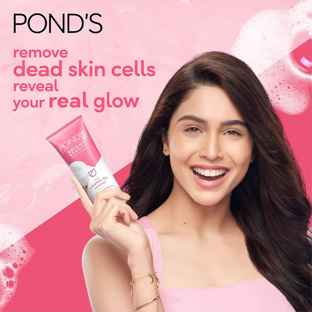 Ponds Bright Beauty Spot-less Glow Face Wash - Distacart