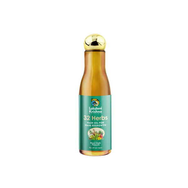 Lakshmi Krishna Naturals 32 Herbs Hair Oil for Hair Regrowth - Distacart