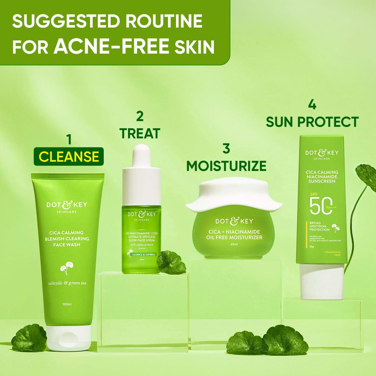 Dot & Key Cica Calming Blemish Clearing Face Wash - Distacart