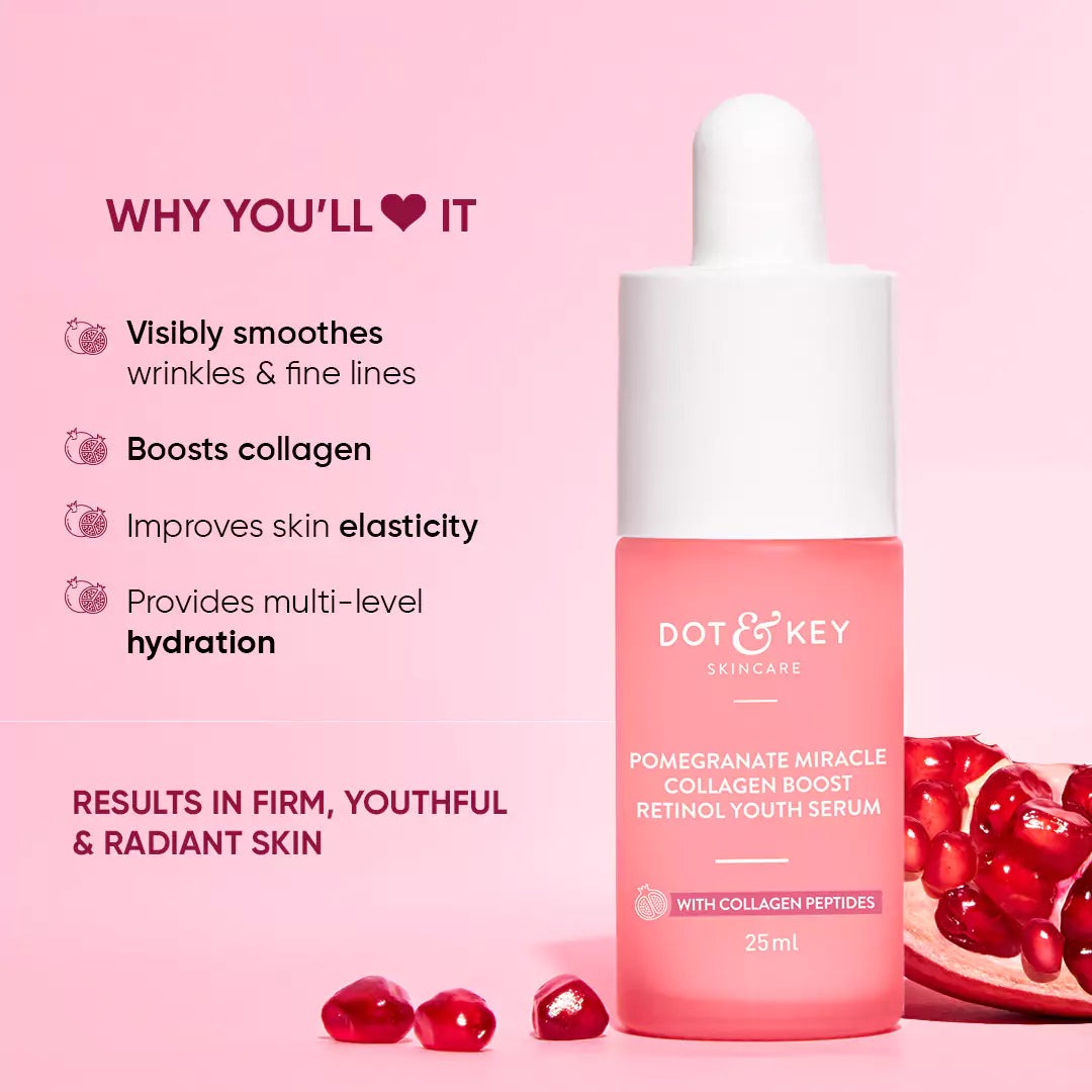 Dot & Key Pomegranate Miracle Collagen Boost Retinol Serum - Distacart